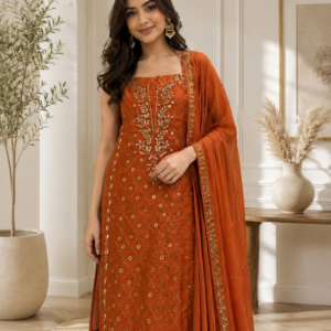 Mukaish Work Dress