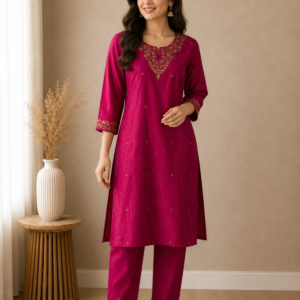 Kurta Set With Zardosi Work