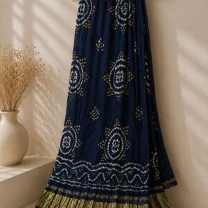 Blue Bandhani Dupatta