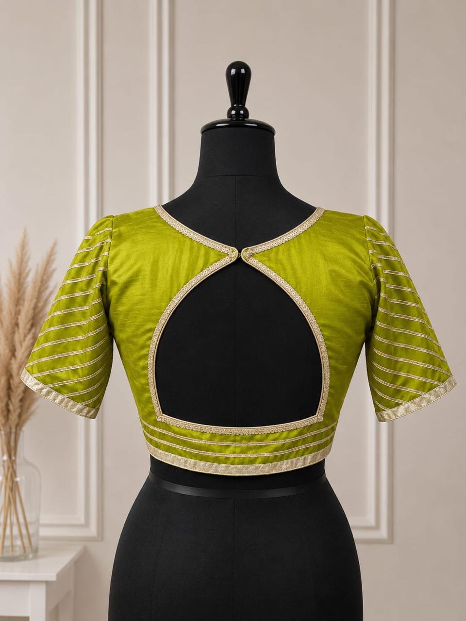 Olive Green Blouse - Image 3