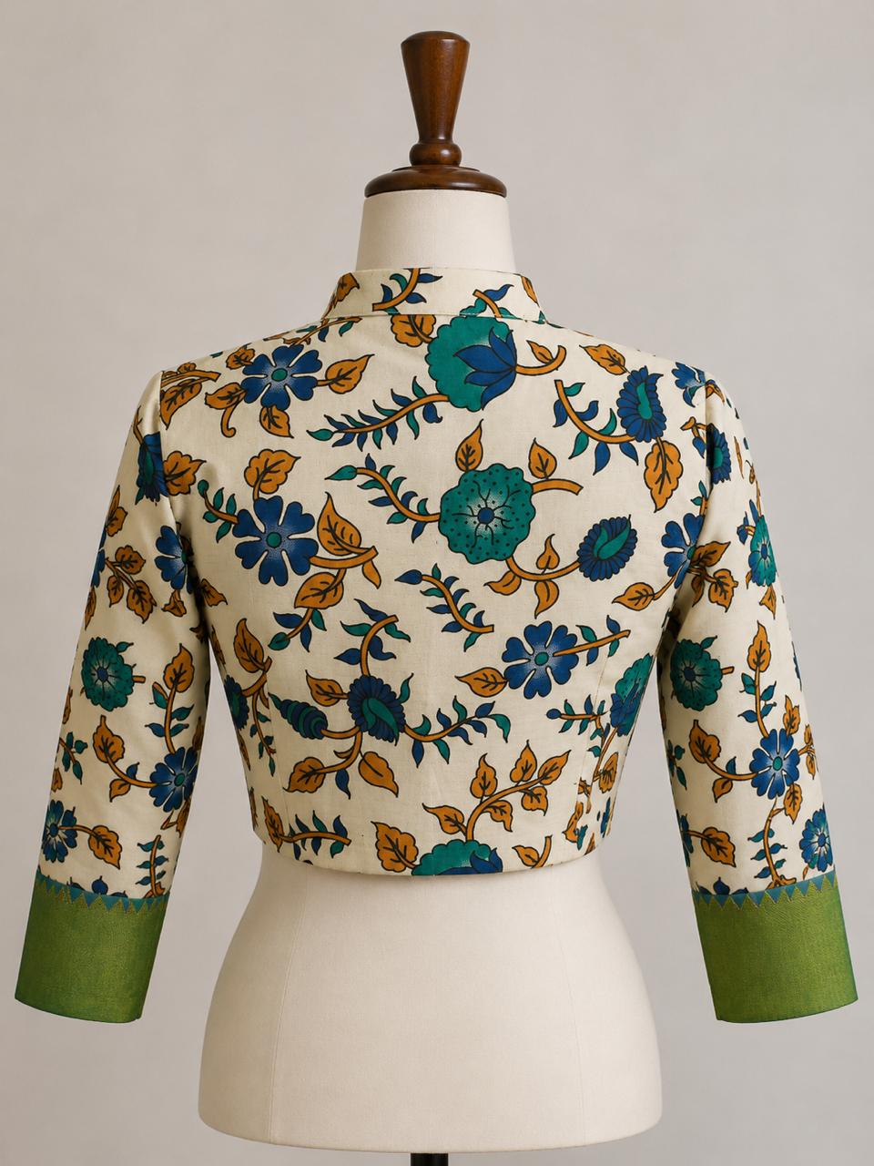 Ivory Printed Blous - Image 3