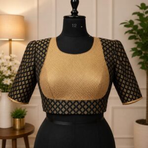 Black and Gold Blouse