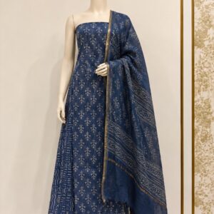 Indigo Unstitched Material