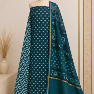 Teal Unstitched Material