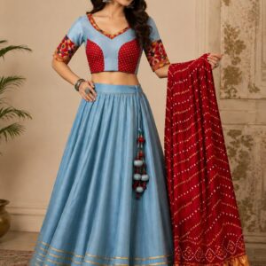 Powder Blue Chaniya Choli