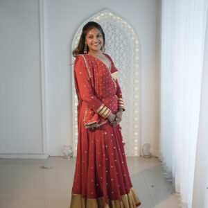 Ruby Red Chaniya Choli Set