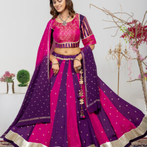 Sangam Pink And Purple Set