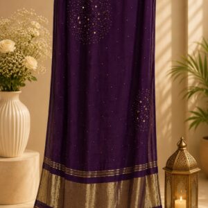 Wine Dupatta