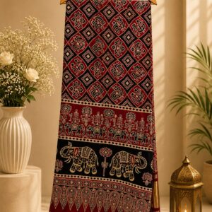 Elephant Print Dupatta