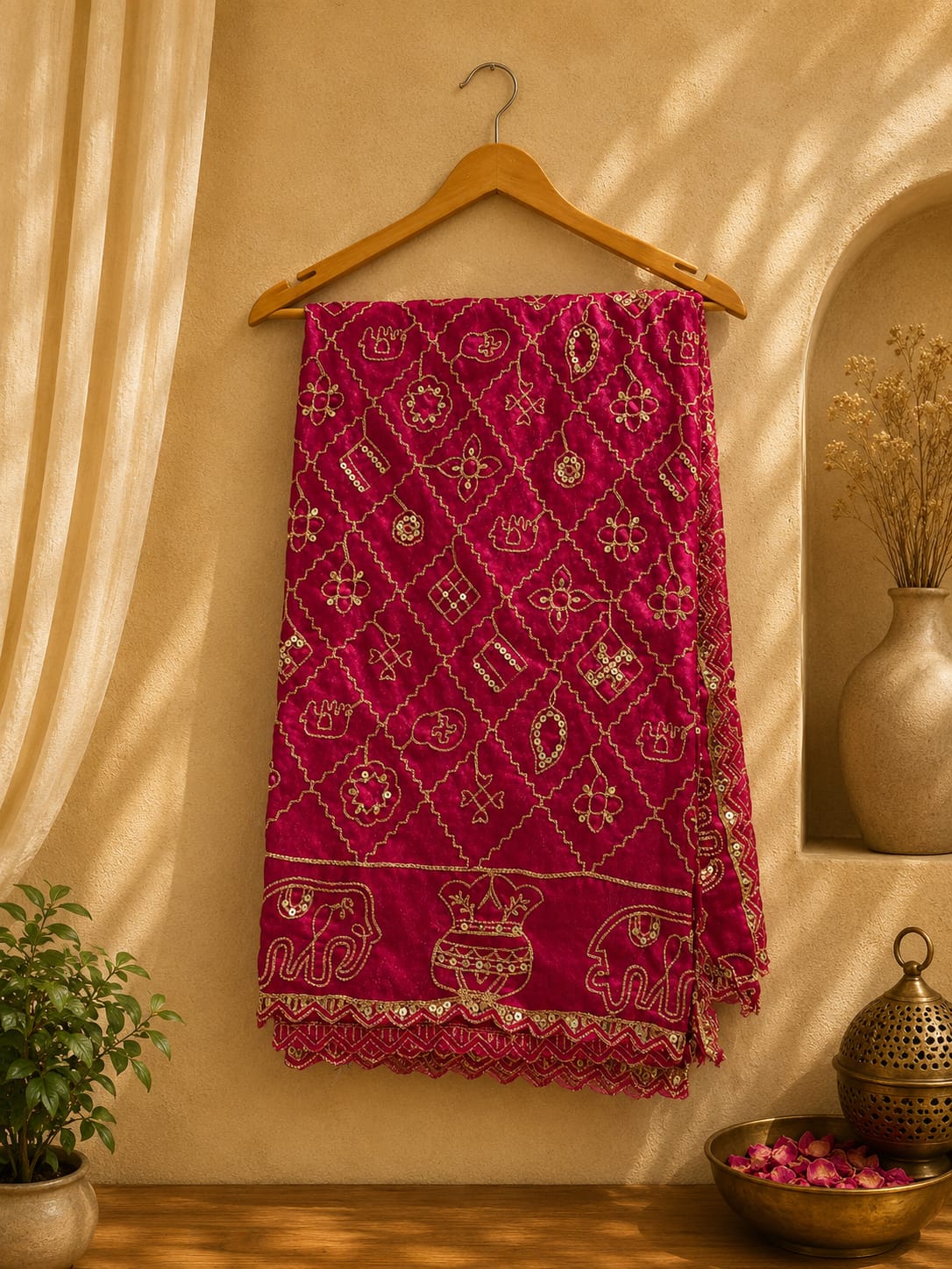Rani Pink Embroidered