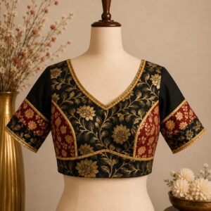 Green Printed Blouse