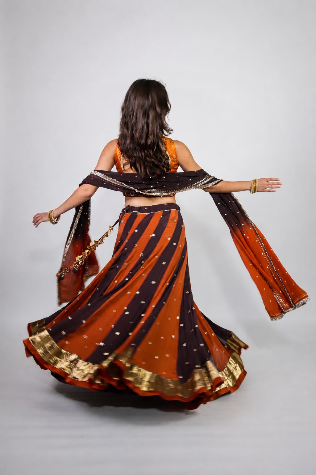 Rust & Brown Chaniya Choli Set