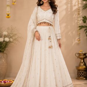 White Chaniya Choli Set