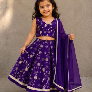 Purple Kids Choli