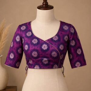 Purple Printed Blouse