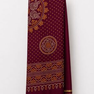 Maroon Ajrakh Dupatta