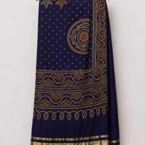 Blue Ajrakh Dupatta